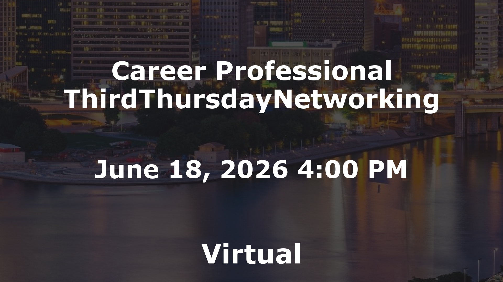 Career Professional ThirdThursdayNetworking event image